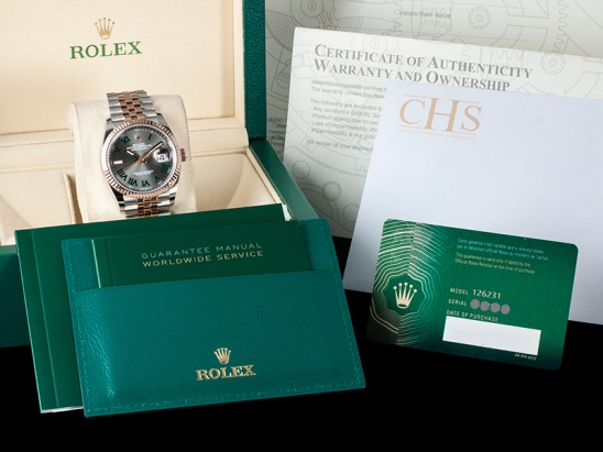 Rolex Datejust 36 Everose Jubilee Slate Roman Wimbledon - New 2021  Watch  126231